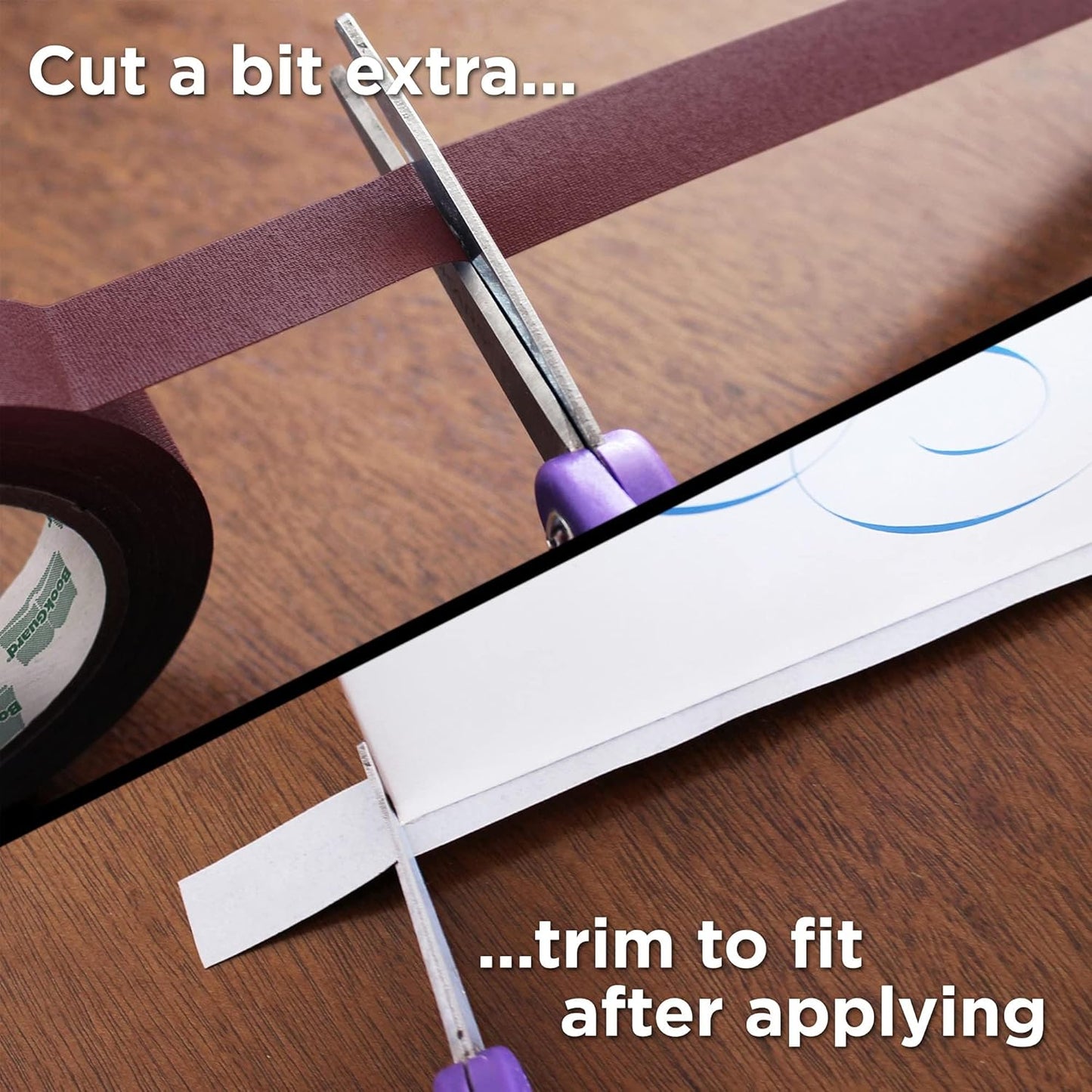 BookGuard 0.75 inch Premium Bookbinding Repair Cloth Tape, 15 Yard Roll, Burgundy