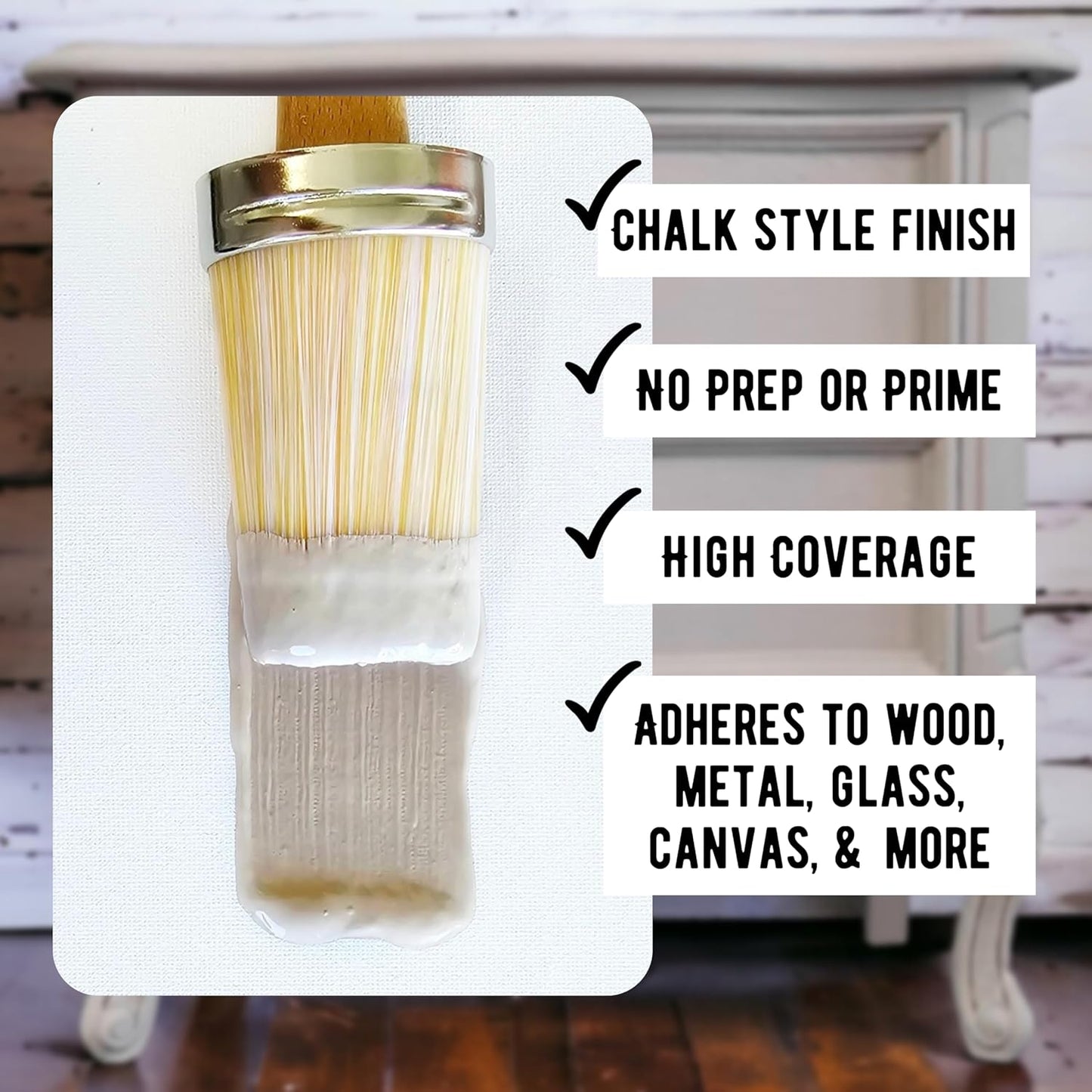 Daydream Apothecary Premium Chalk Style Paint for Furniture, Home Décor, Wood, DIY Interior Projects, Quick Dry, No Prep or Prime Needed, Matte Blush Pink - 8oz