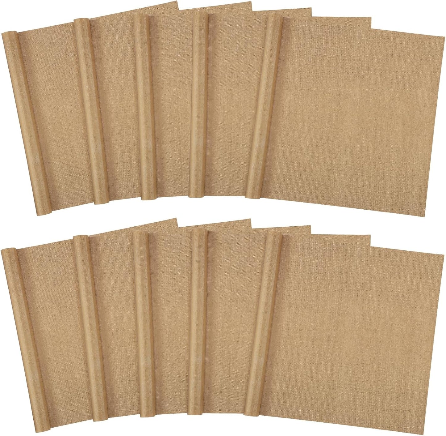 Svaldo Teflon Sheets for Heat Press 16x24, 10 Pack, Heat Press Paper for T Shirts, Hat, Reusable Non Stick PTFE Teflon Sheet, Iron Transfer Paper for Sublimation Machine, Craft & Baking