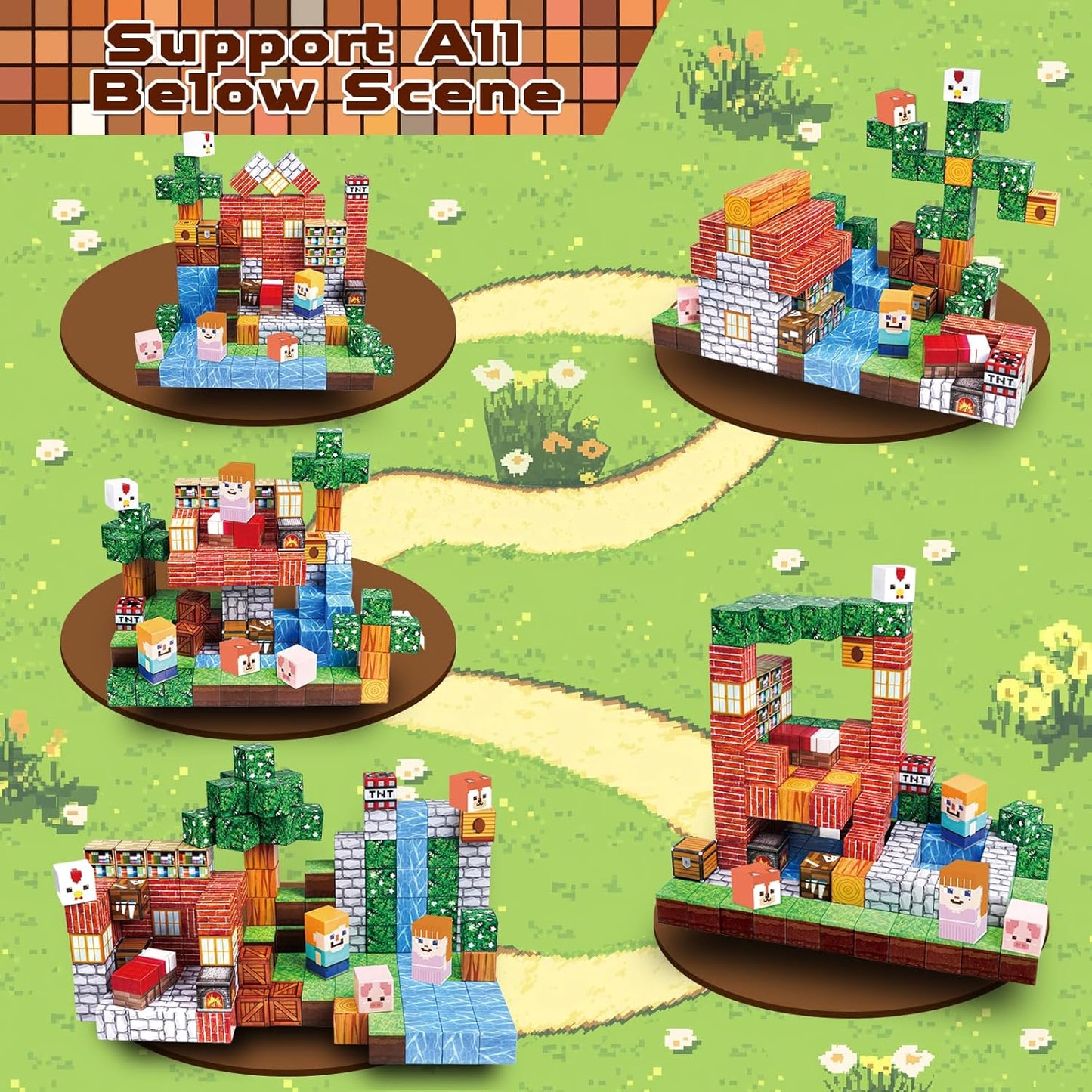 Goody King Magnetic Blocks|150PCS Magnetic Building Blocks Set, Stacking Magnets for Kids, Sensory Toy for STEM Learning Toys for Kids 3+ Boys and Girls Christmas Birthday Easter Gifts