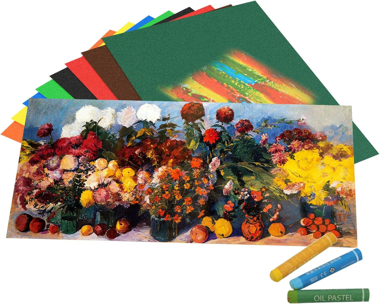 PATIKIL Pink Oil Pastels, 12Pcs Soft Oil Crayons Creamy Pastels Stick Art Supplies for Art Painting Drawing Blending Graffiti for Artists Beginners