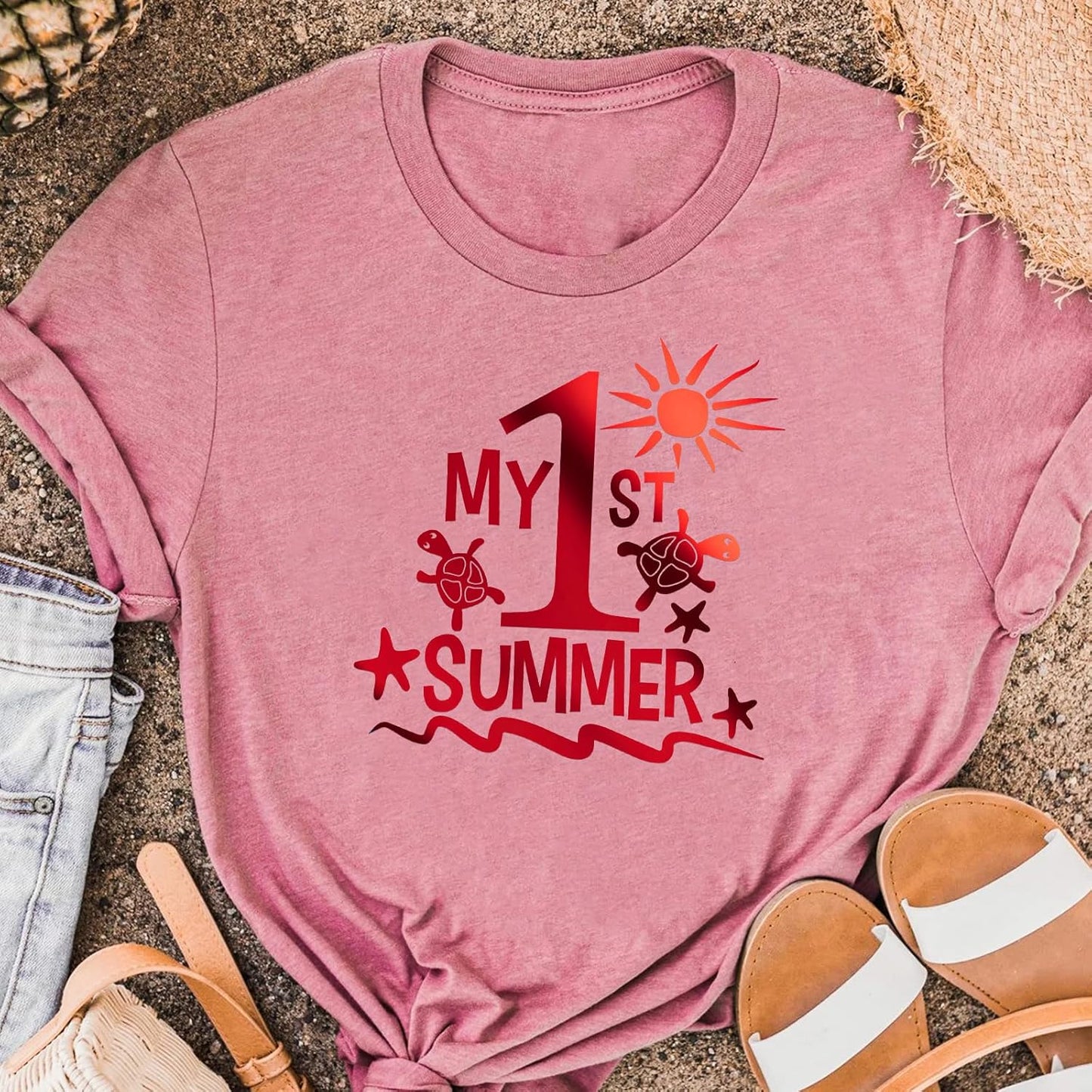 VINYL FROG Metallic Foil HTV Vinyl Roll 12" x12ft Red Chrome Heat Transfer Vinyl Iron on Vinyl Easy to Cut & Weed DIY Heat Press Design for T-Shirts