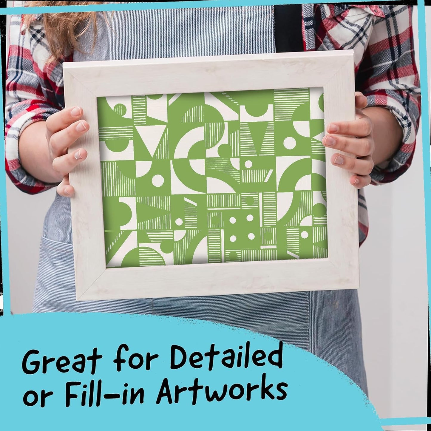 4 Dual Tip Green Paint Pen Metallic - Fine Tip & Medium Acrylic Paint Markers - Green Marker for Metal, Wood, Rock Painting, Canvas, Ceramic, Glass, Fabric, Leaf and Plastic - Water-based Ink