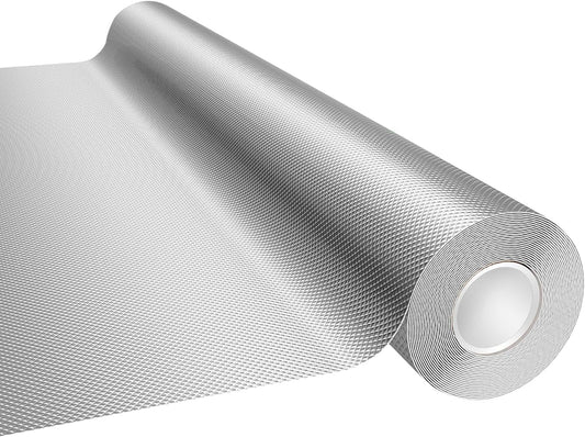 Mylar Film Roll 4FT x 30FT,6 Mil Silver Diamond Film Foil Roll,Heavy-Duty Reflective Film for Grow Room,greenhouses,Grow Tent Systems