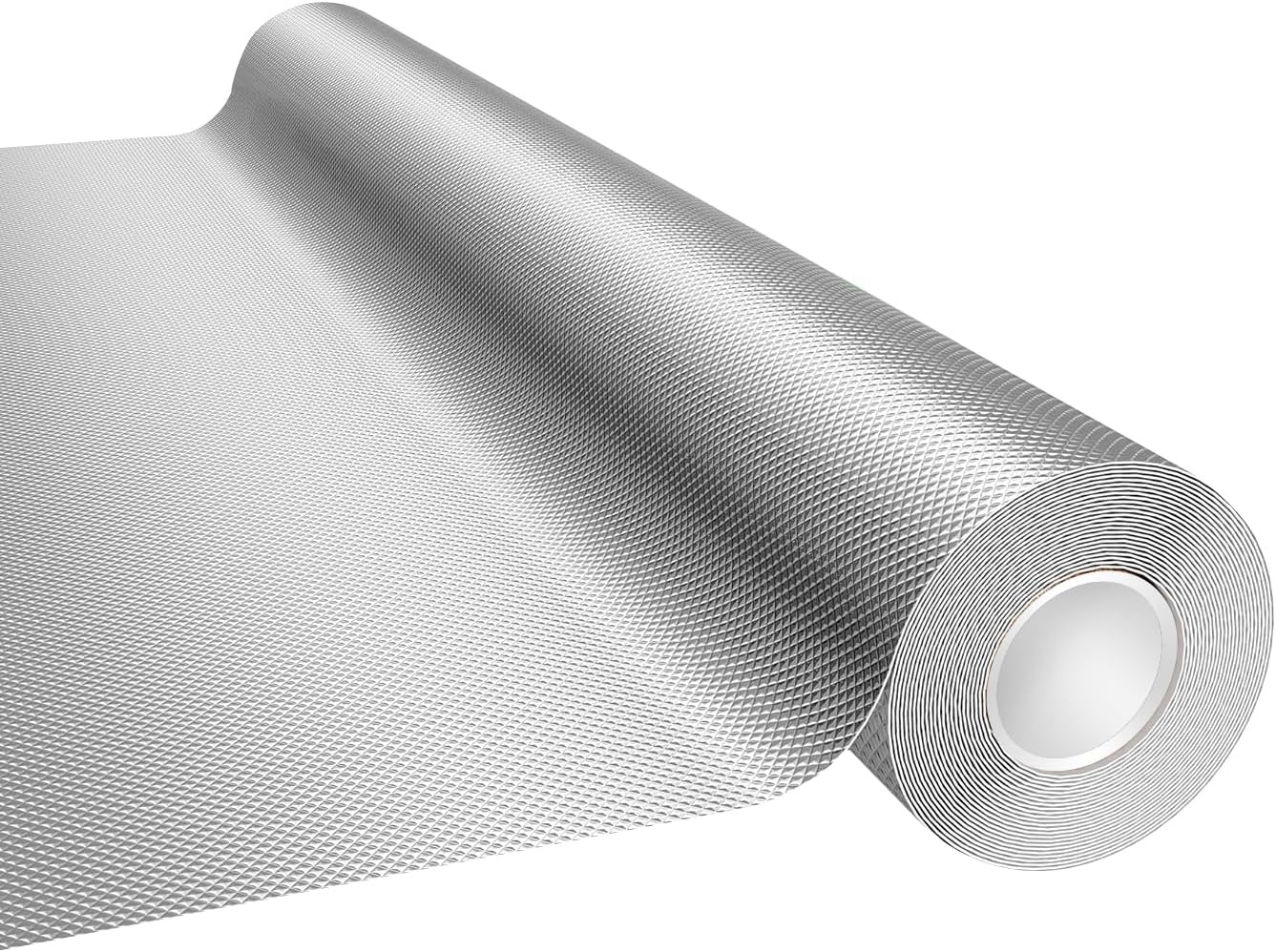 Mylar Film Roll 4FT x 60FT,6 Mil Silver Diamond Film Foil Roll,Heavy-Duty Reflective Film for Grow Room,greenhouses,Grow Tent Systems