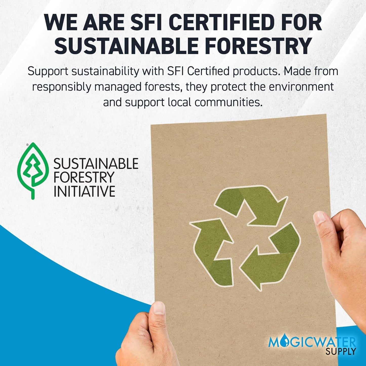 MagicWater Chipboard Sheet for DIY Projects - 8.5x11 Inch - 25 Pack - 50 pt - Heavy Duty Kraft. (0.050 Inch Thick) Paperboard, for Scrapbooking, Books, Picture Frame Backing, Arts Project & Crafts