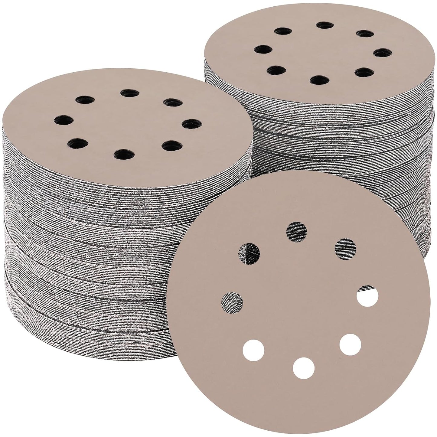 50PCS 5 inch Silicon Carbide Sanding Discs 7000 Grit, Wet Dry Orbital 5 Sander Hook and Loop Sandpaper Disc Ultra Fine Grit, Best for Metal,Automotive Precision Polishing