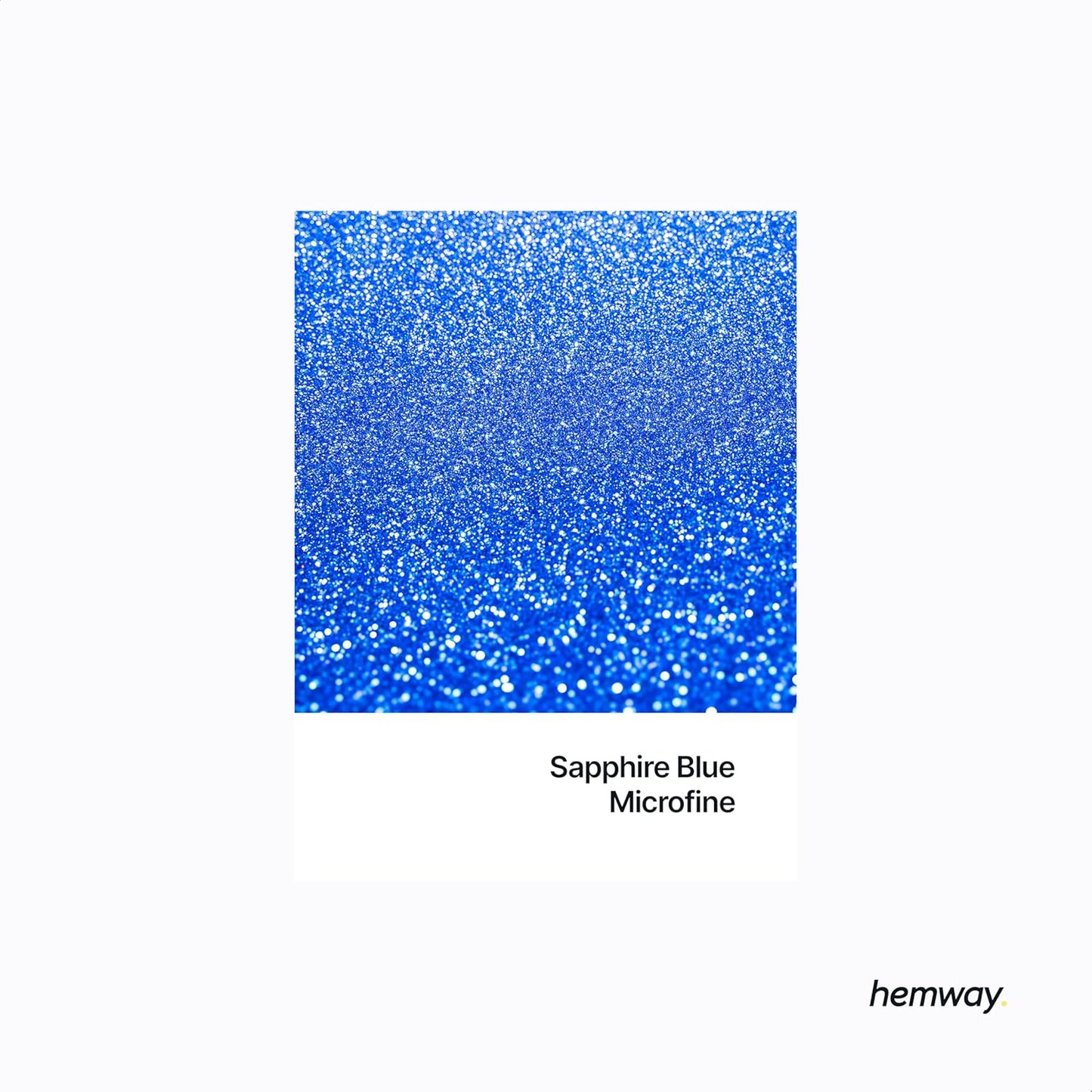 Hemway Polyurethane & Epoxy Resin Glitter 100g / 3.5oz Metallic Crystal Flake Additive for Flooring Jewelry Tumblers Glass Pigment - Microfine (1/256" 0.004" 0.1mm) - Sapphire Blue