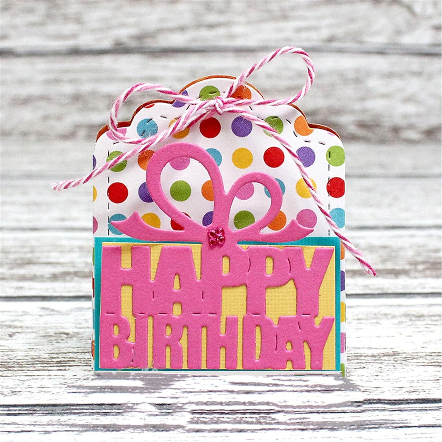 Cutting Dies Metal Stencils Scrapbooking Tools DIY Embossing Template for Paper Card Making Album Arts Crafts Supplies (Happy Birthday-5.3x5.2cm)