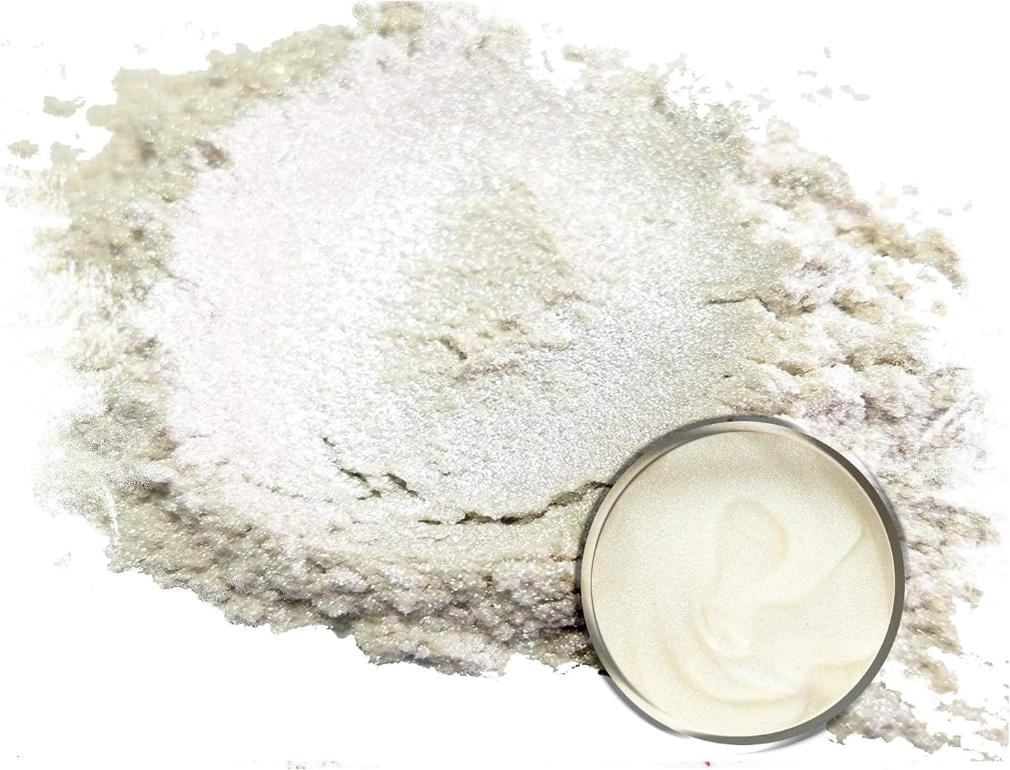 Eye Candy Pigments Premium White Mica Powder - Soma White (25gr) - for Epoxy, Resin, Soap, Paint, Woodworking, Acrylic Pouring, Bath Bombs, Fishing Lures - DIY Arts and Crafts Additive