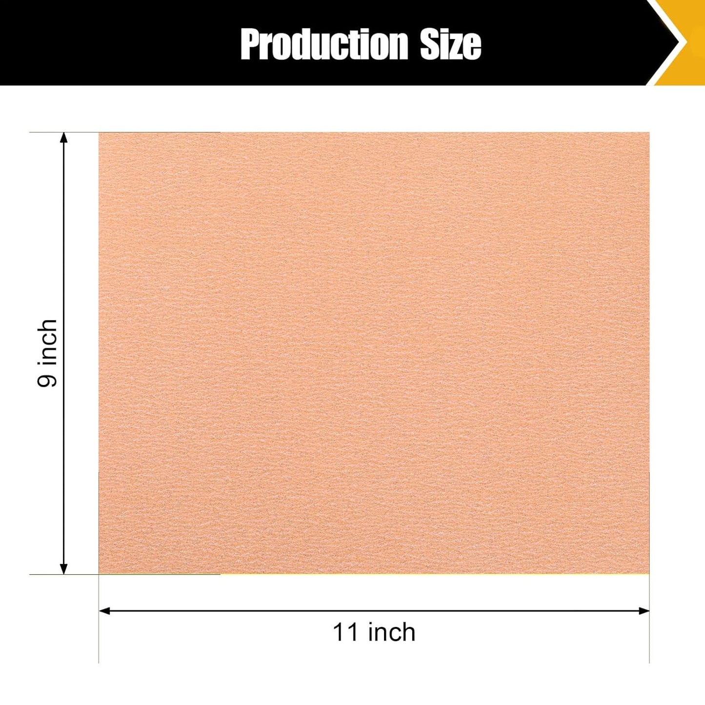120 Grit Sandpaper Set - Assortment for Wood & Metal - 9" x 11" Sheets, 12 Sheets