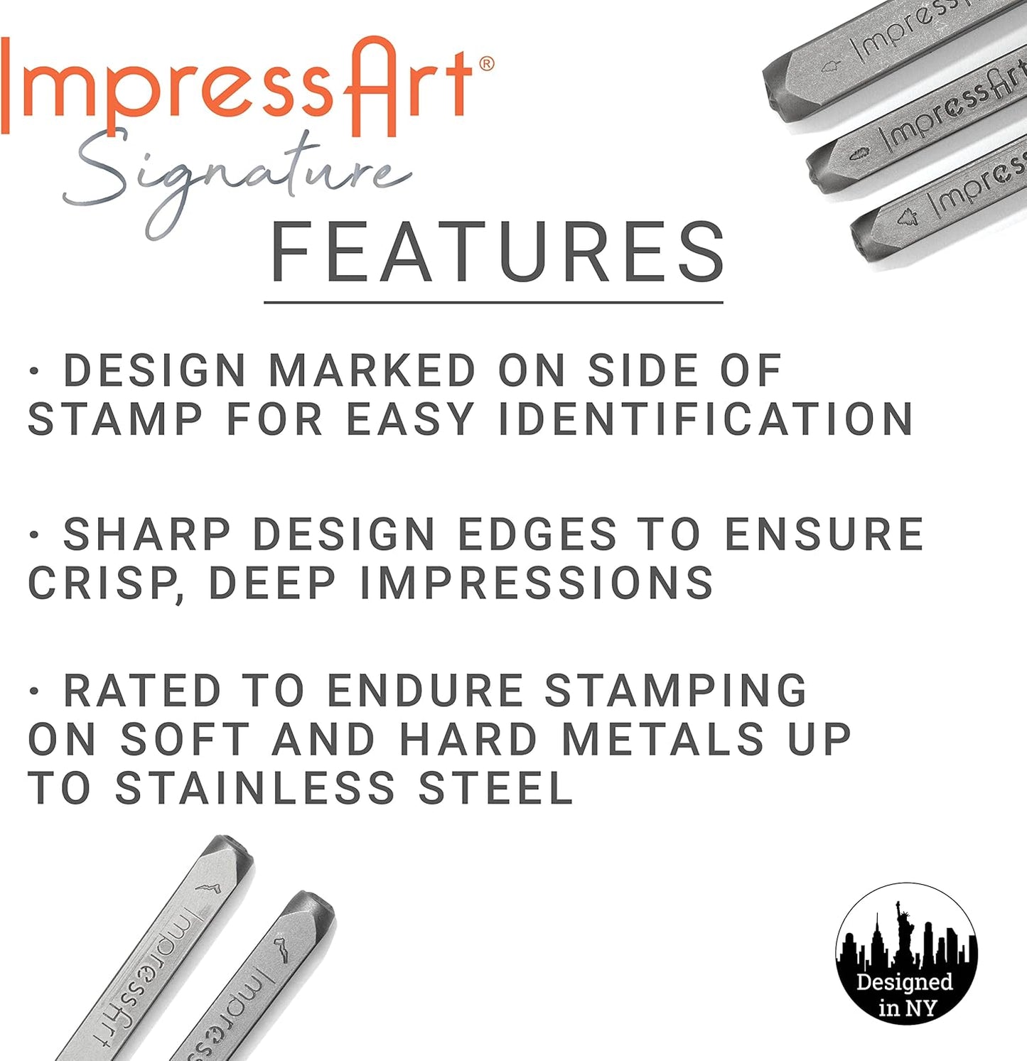 ImpressArt - Hootie Metal Stamp Owl Design Steel Punch for Creative Jewelry Making & DIY Projects, 6mm