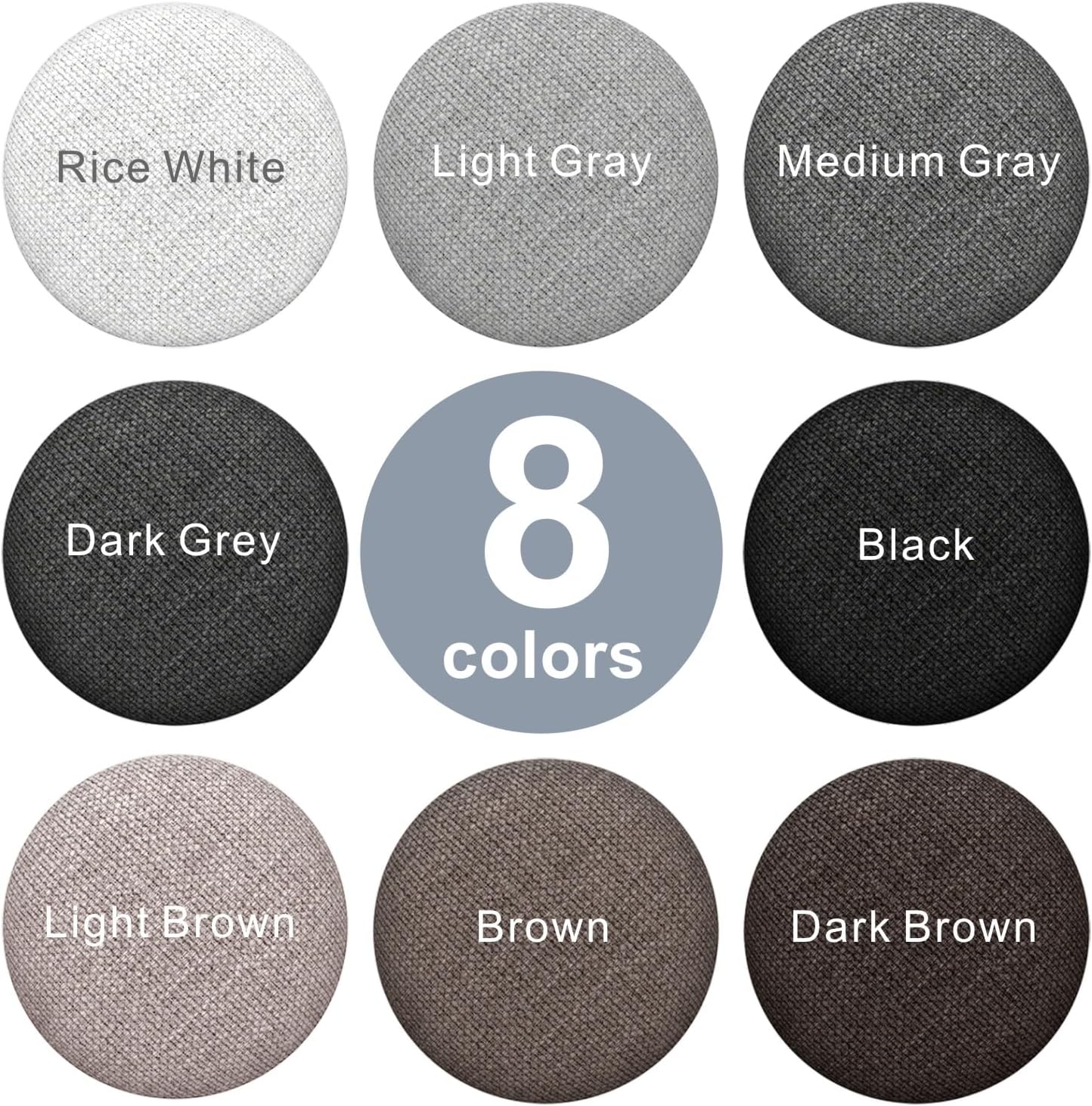 Linen Fabric-Covered Twist Pins - 8 Colors Upholstery Pins & Bed Skirt Pins -Used to Secure Sofa Cushion, Armrest Covers, Furniture & Bed Skir(12, Brown)