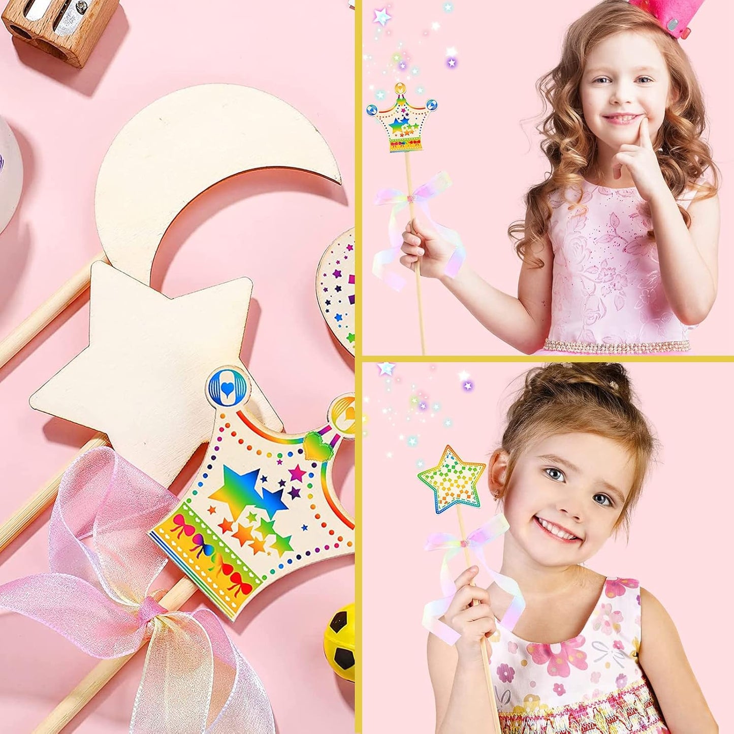 1/2 x 15 Wooden Dowels Wooden Sticks for Crafts, 10 PCS Macrame Wood Dowel Rods, Unfinished Hard Wood Sticks for Crafting, Arts and DIYers, Tiered Cake Support and Wedding Ribbon Wands