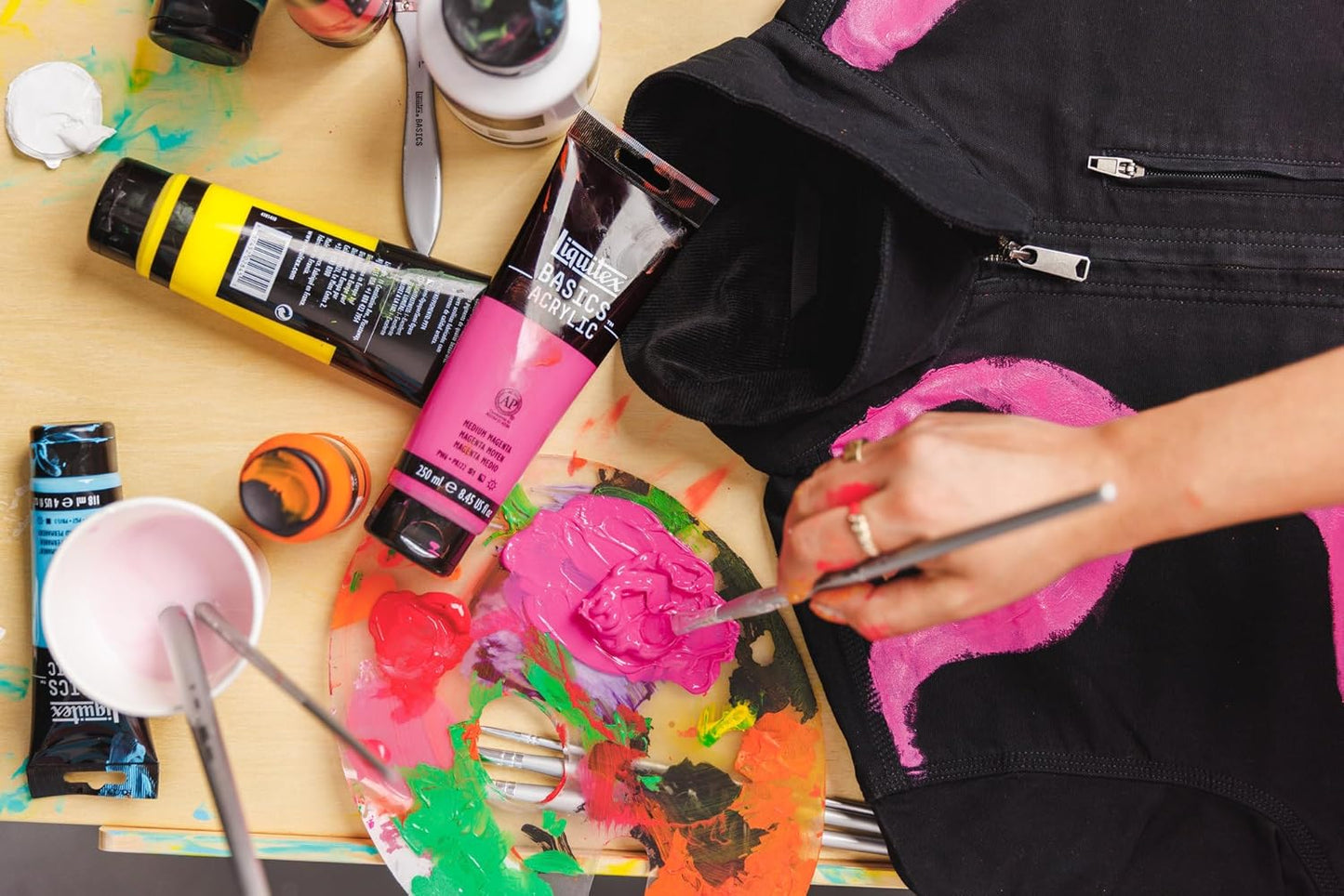 Liquitex BASICS Acrylic Paint, 118ml (4-oz) Tube, Metallic Aqua Green