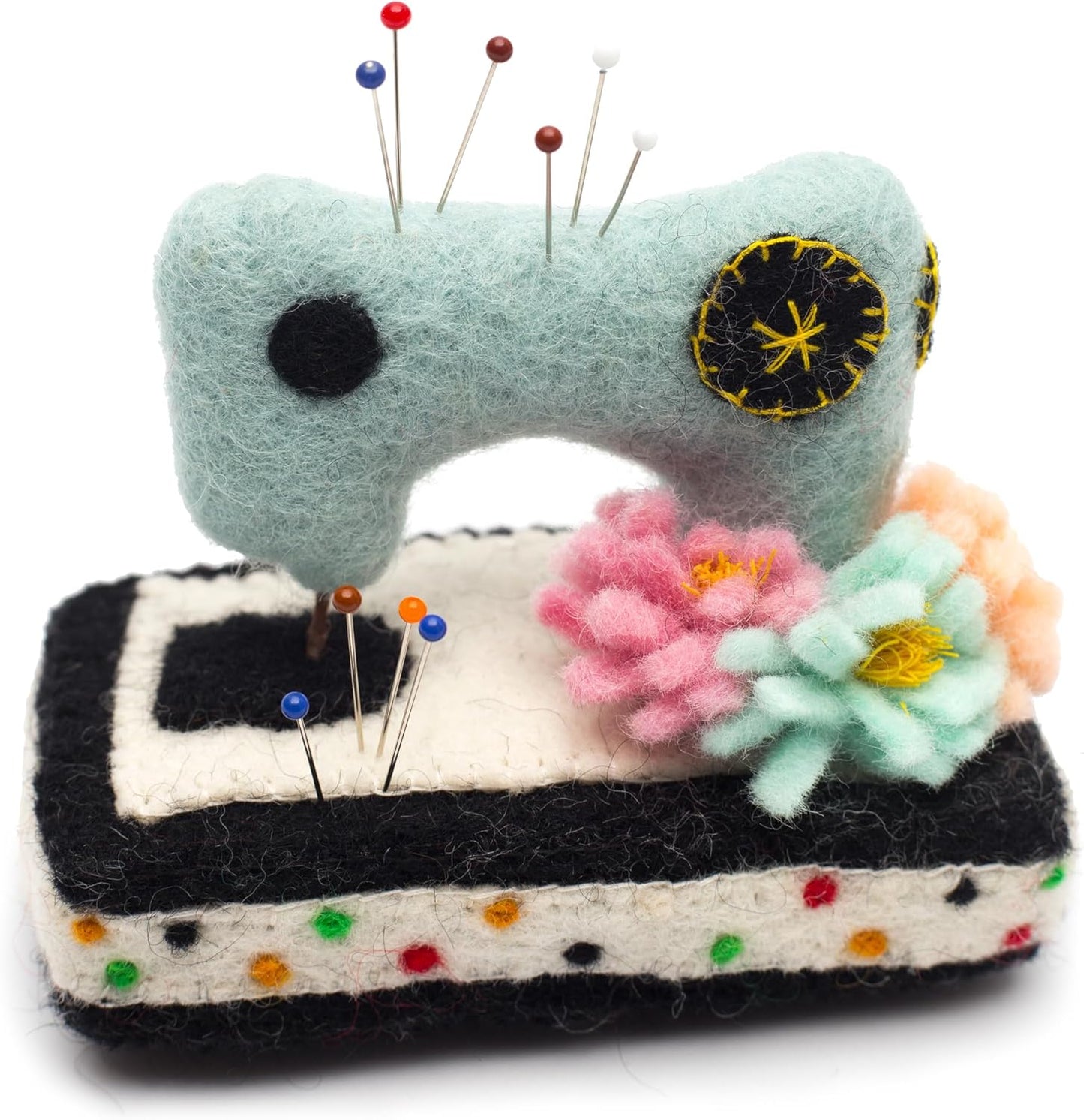 GLACIART ONE Sewing Machine Pin Cushion| Large Size |Durable & Handmade Craft Sewing Supplies | Also for Quilting, Machine Needles, Safety and T Pins