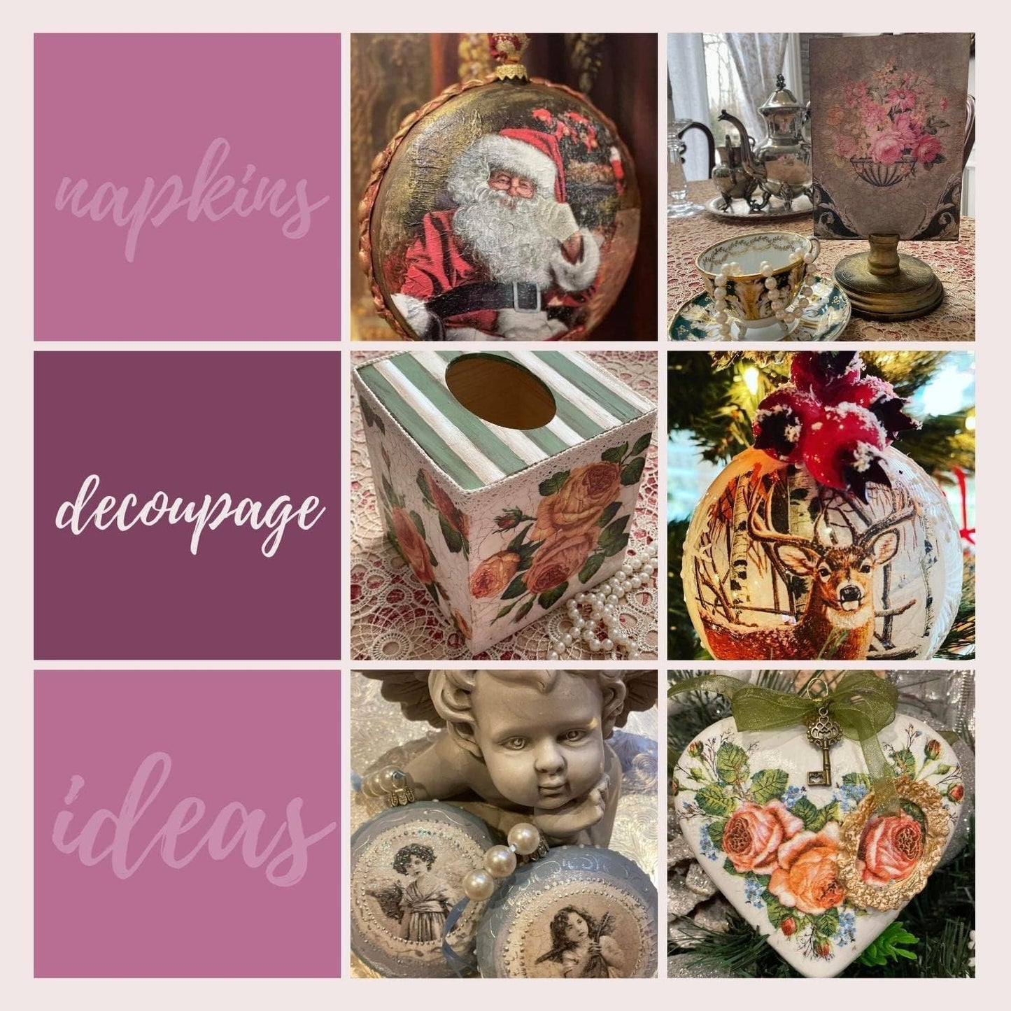 20-ct 13x13 Flowers Paper Luncheon Decoupage Napkins, 3-Ply Servilletas Printed Flower Pink Peonies Cocktail Napkin for Art, Dinner and Party, Disposable Napkins Decor