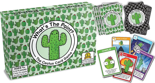 What's The Point? The Cactus Card Game - A Fun and Strategic Game for Families, Perfect for Family Play Night, Easy to Learn, Portable for Travel, and Ideal for Players of All Ages