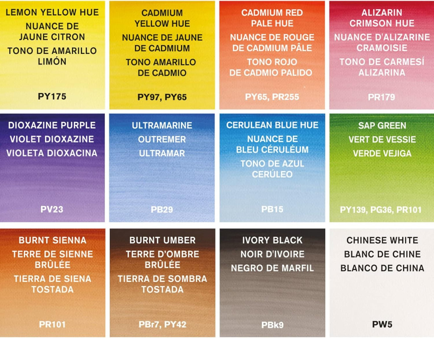 Winsor & Newton Cotman Watercolor Paint Set, 12 Colors, 8ml (0.27-oz) Tubes