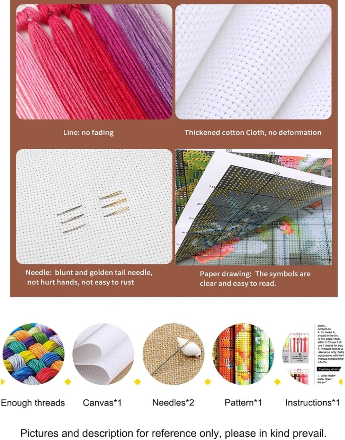 Findvoor Counted Cross Stitch Kits for Adults Full Range of Cross Stitching Embroidery Unprinted Pattern for Beginners, 11CT Needlepoint Kit Patterns Embroidery Kits-Cat Sleeping Bookshelf 18x18 inch