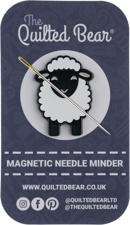 The Quilted Bear Needle Minder - Needle Minder Magnet for Keeping Sewing & Embroidery Needles, Cross Stitch Needles Safe - Stress Free Stitching Cross Stitch Supplies & Embroidery Supplies (Sheep)