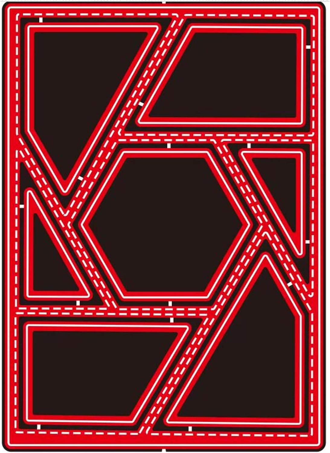 Cutting Dies Metal Stencils Scrapbooking Tools Flowers Lace Frame DIY Embossing Template for Paper Card Making Album Arts Crafts Supplies (Hexagonal frame-14x10cm)