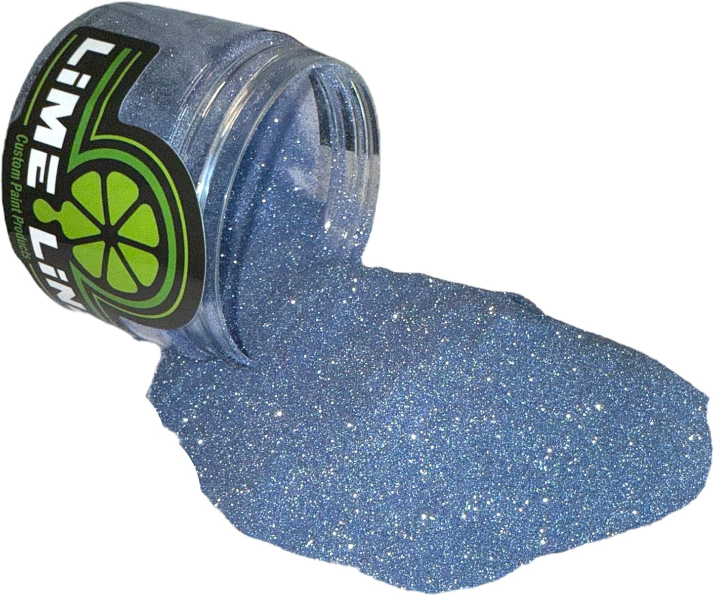 LiME LiNE Sprayable Metal Flake Paint Additive: Solvent Resistant Glitter for Automotive Custom Painting (Ice Blue)