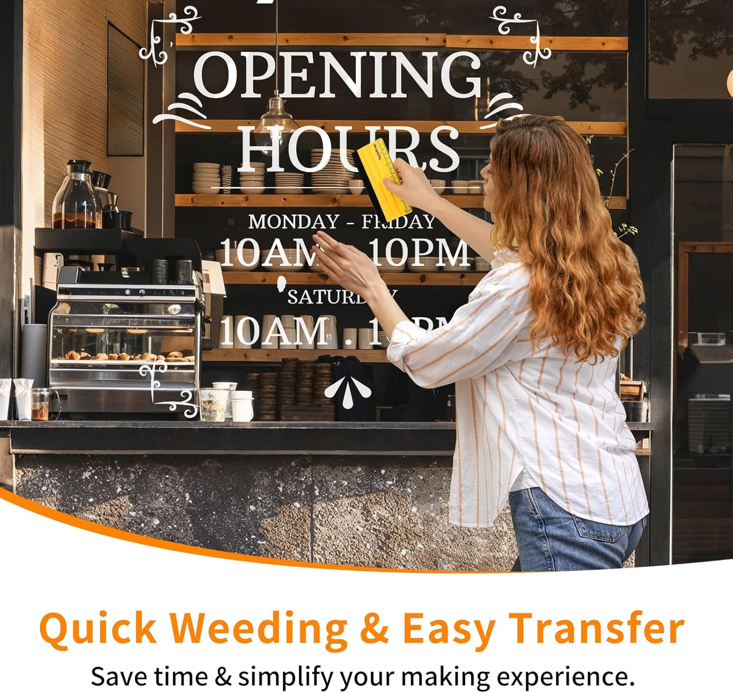 TECKWRAP Smart Permanent Vinyl, (13in x 14ft) - Adhesive Craft Vinyl - Matless Cutting & Easy to Apply for DIY Decal Projects with Maker 3 / Explore 3 Machines, Glossy White