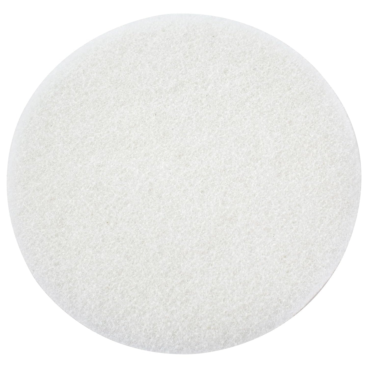 White Buffing and Polishing Pad with Hook and Loop Back | Apply Hard Wax Oils and Stain (20, 3 inch)