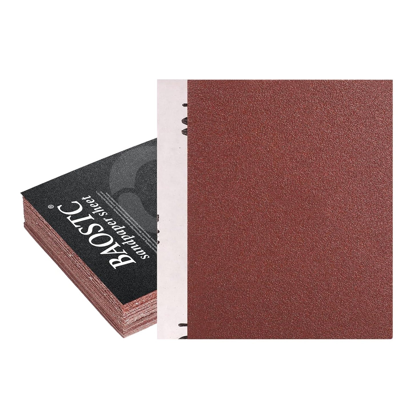 1/4 Sandpaper Sheet,4-1/2"*5-1/2" Assorted 60-80-120,50PACK