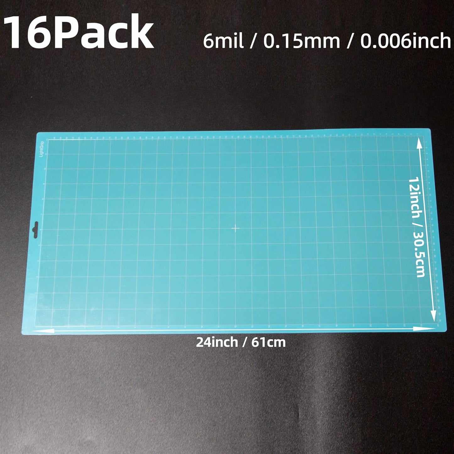 16PCS 6 Mil Blank Mylar Stencil Sheets,12 X 24 inch Clear Plastic Sheets, Clear Acetate Sheets for Cricut Crafts, Clear Plastic Sheets for Crafts and Cutting Machine (6 Mil)