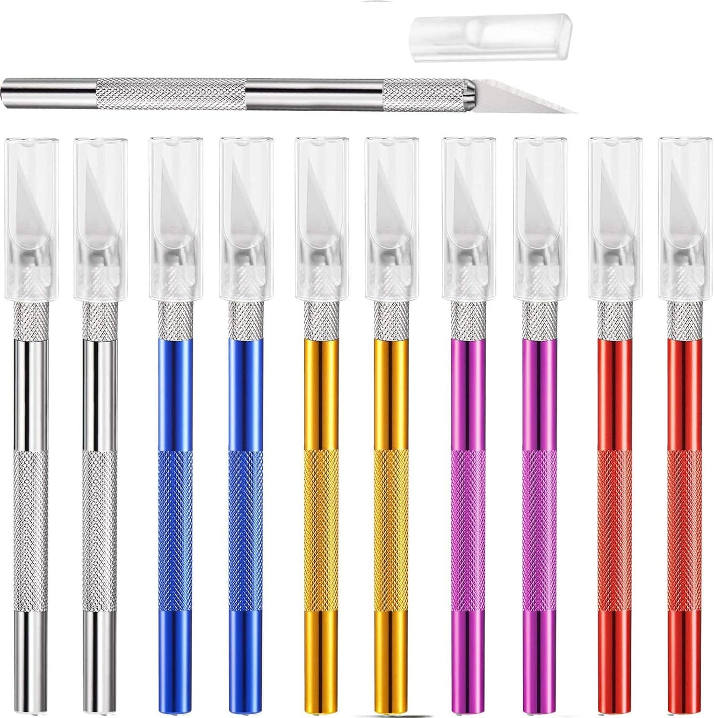 15 Pack Exacto Knife Set, Hobby Knife, Back to School Supplies Craft Knifes Kit for Art, Carving, DIY, Scrapbooking, Art, Cutting, Stencil(Muliticolor)