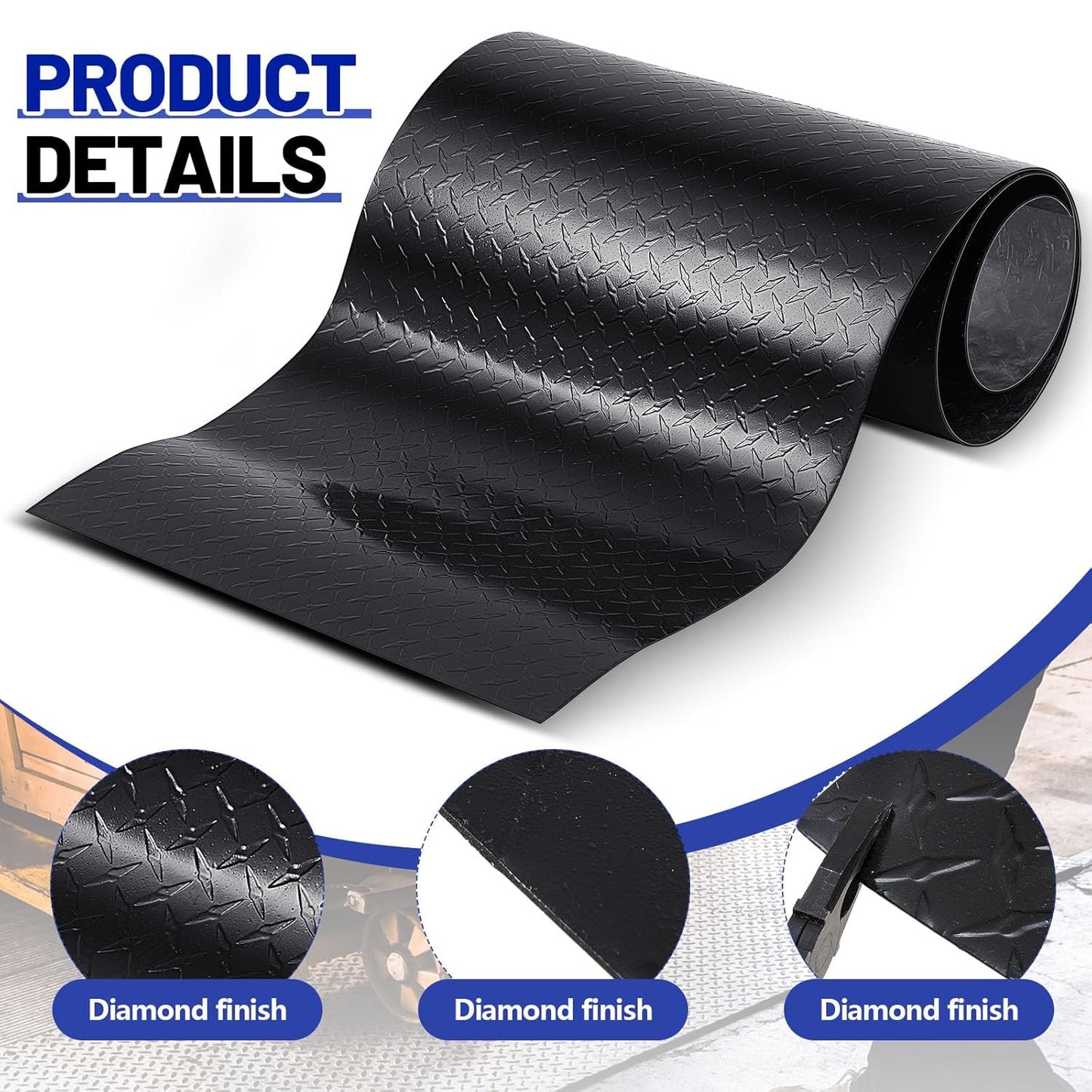 24"x 96" x 0.06" 1060 Black Aluminum Diamond Plate Metal Aluminum Cross Pattern Plate for Cargo Trailer Siding RV Siding Ramps Boats Cold Room Walkways Skid Plates Flooring Footboards