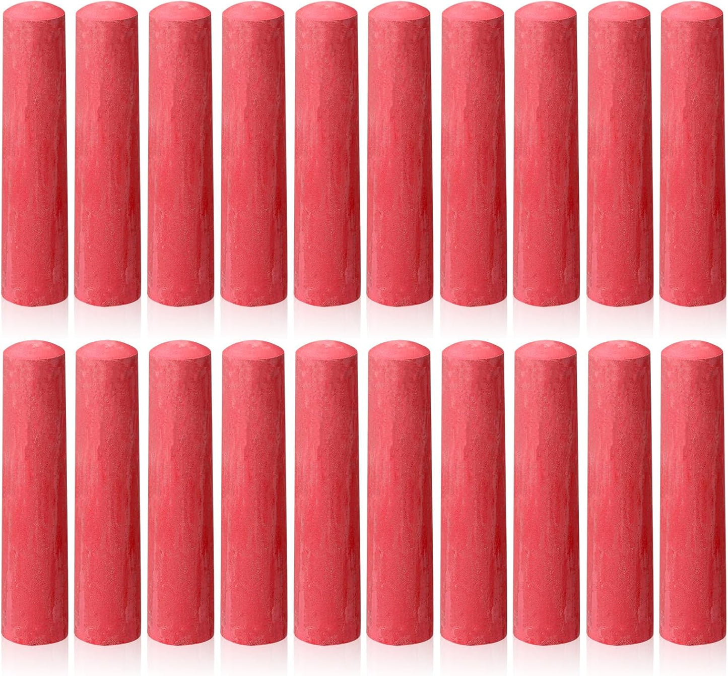 20 Pcs Sidewalk Chalks for Kids Non Toxic Jumbo Chalk for Party Gift Outdoor Art Classroom Play Painting (Red)