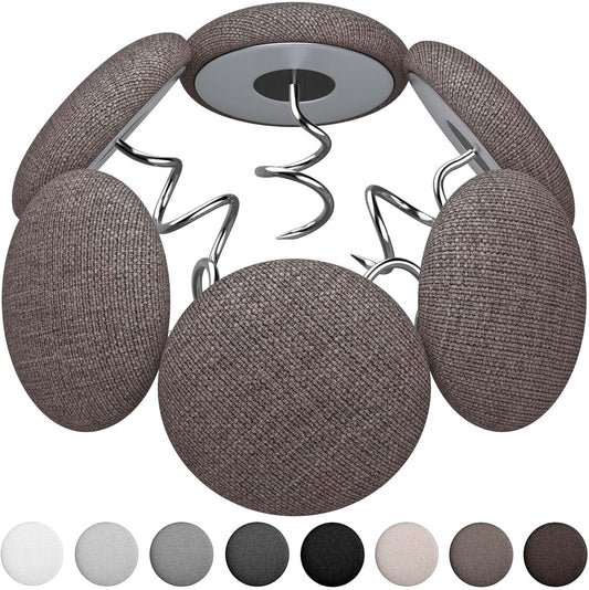 12 Colors Fabric Covered Button Twist Pins Dust Ruffle Pins- for Sofa，Upholstery，Armchair Caddies, Armrest Covers,Bed Skirts, Slipcovers, Headliners (Brown, 24)