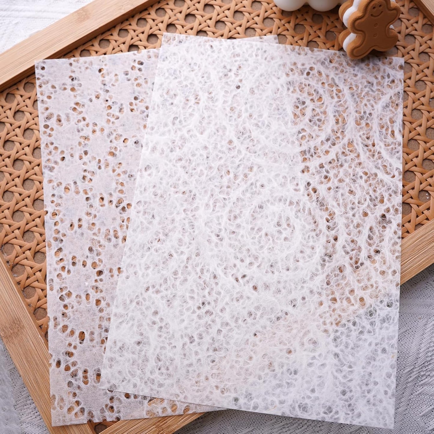 Assorted A5 Pastel Rakusui Paper Set 20Pcs Premium Washi Mulberry Papers for Arts Crafts Card Making Scrapbooking Junk Journal Journaling DIY