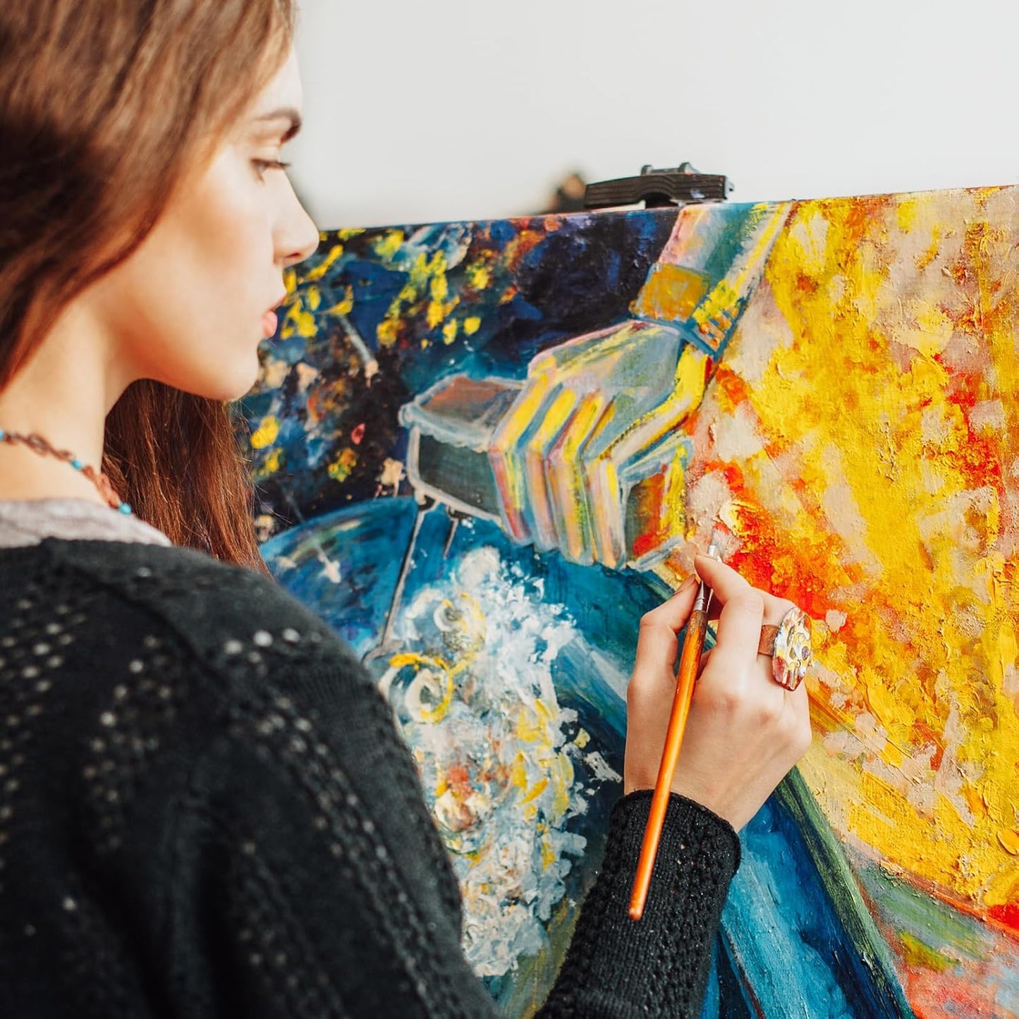 FUMILE Stretched Canvas for Painting, Blank Canvases for Painting Multi 12 Pack 3x5, 5x7, 8x10, 9x12, 11x14, 12x16 (2 of Each), Primed Acid Free Painting Canvas for Beginners & Artists.