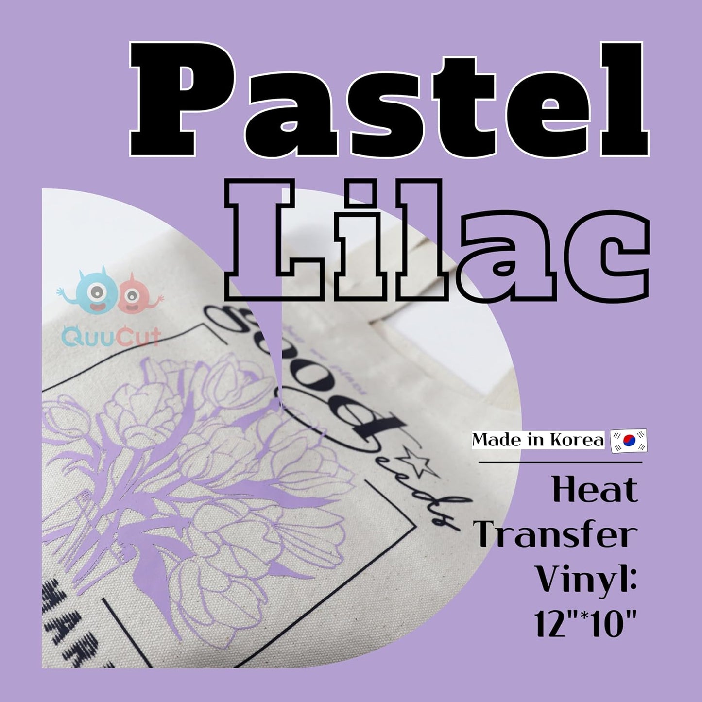 QuuCut Heat Transfer Vinyl Bundle: 12 Pack 12" x 10" Sheets, Watercolor Pattern and 5 Assorted Full Matte Pastel, HTV Vinyl for T-Shirts, Iron on Vinyl for Cricut & Silhouette - Easy to Cut & Weed