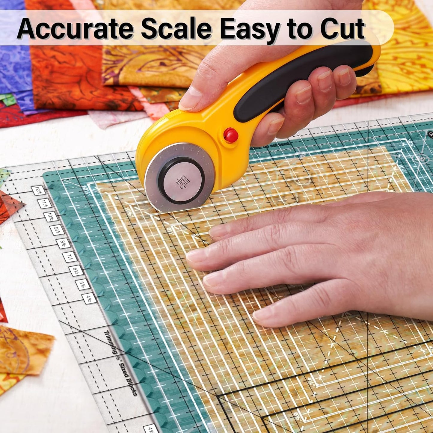 Quilting Ruler,17-3/4in x 22in,Slotted Patchwork Ruler & Template,Non-Slip Grip Acrylic Fabric Strip Cutting, Sewing, Crafting