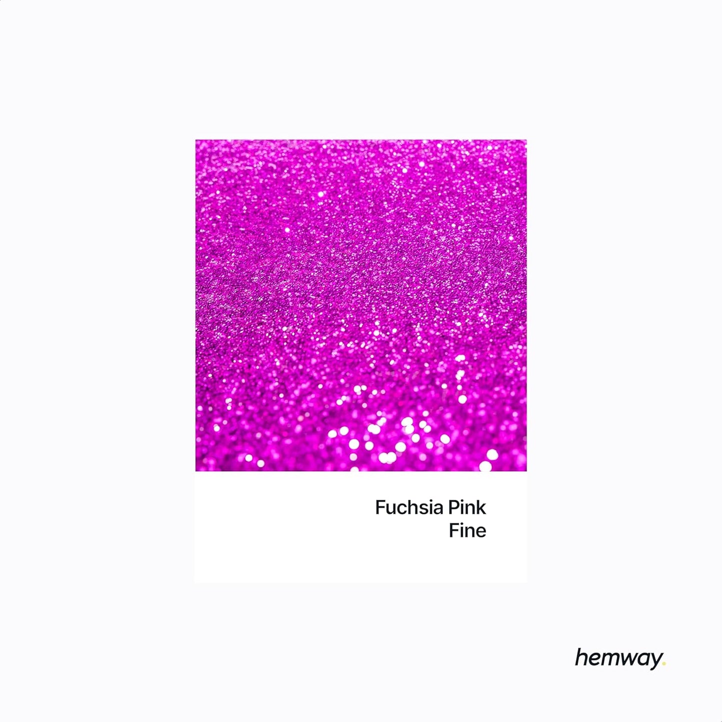 Hemway Polyurethane & Epoxy Resin Glitter 100g / 3.5oz Metallic Crystal Flake Additive for Flooring Jewelry Tumblers Glass Pigment - Fine (1/64" 0.015" 0.4mm) - Fuchsia Pink