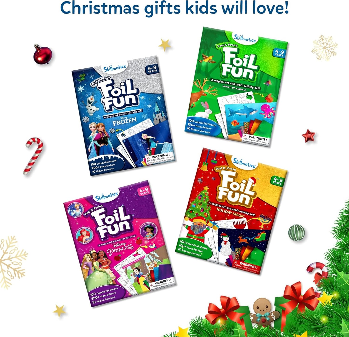 Skillmatics Foil Fun - PAW Patrol, Mess-Free Art & Craft Kits for Kids, DIY Creative Activity, Travel Toys, Christmas Gifts for Fans of Chase, Marshall, Skye, Girls, Boys, Ages 4, 5, 6, 7, 8 and Up