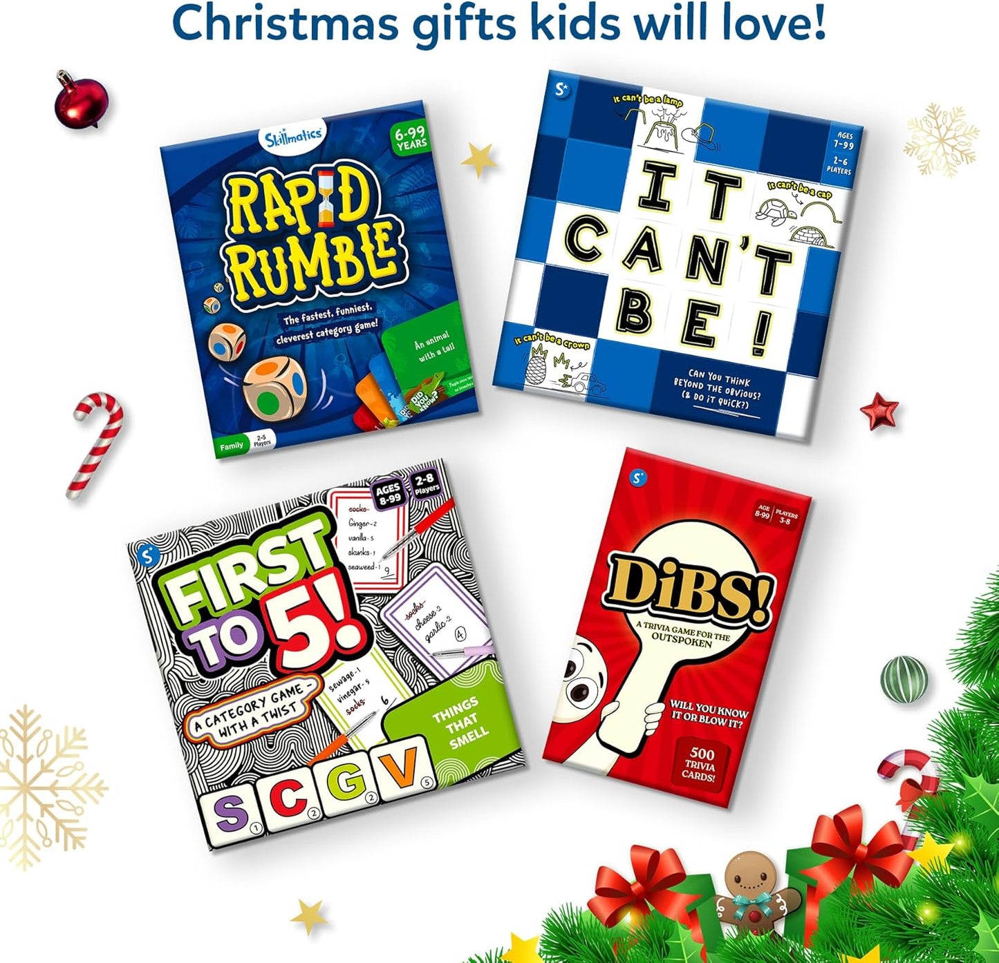 Skillmatics Rapid Rumble - A Trip Around The 50 States, Fast-Paced Board Game for Kids, Teens & Adults, Fun for Family Game Night & Educational Toy, Quick-Thinking, Gifts for Kids Ages 8, 9, 10 & Up