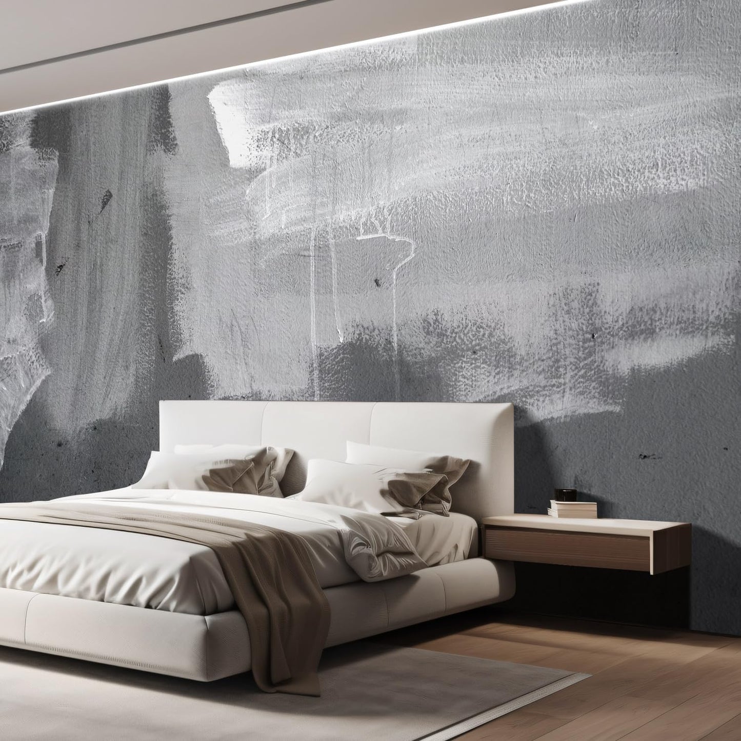 wall26 Grunge Concrete Wall Removable Wall Mural | Self- 132x168 inchesAdhesive Large Wallpaper - 132x168 inches