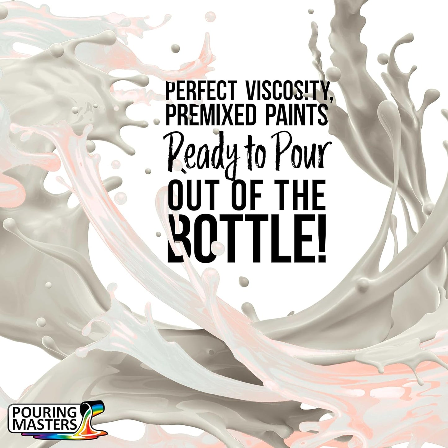 Pouring Masters Red Interference Pearl Special Effects Acrylic Pouring Paint - Premium 8-Ounce Pre-Mixed Fluid Acrylic Paint - Fluid Art Supplies for Canvas, Wood, Paper, Tile & Rocks