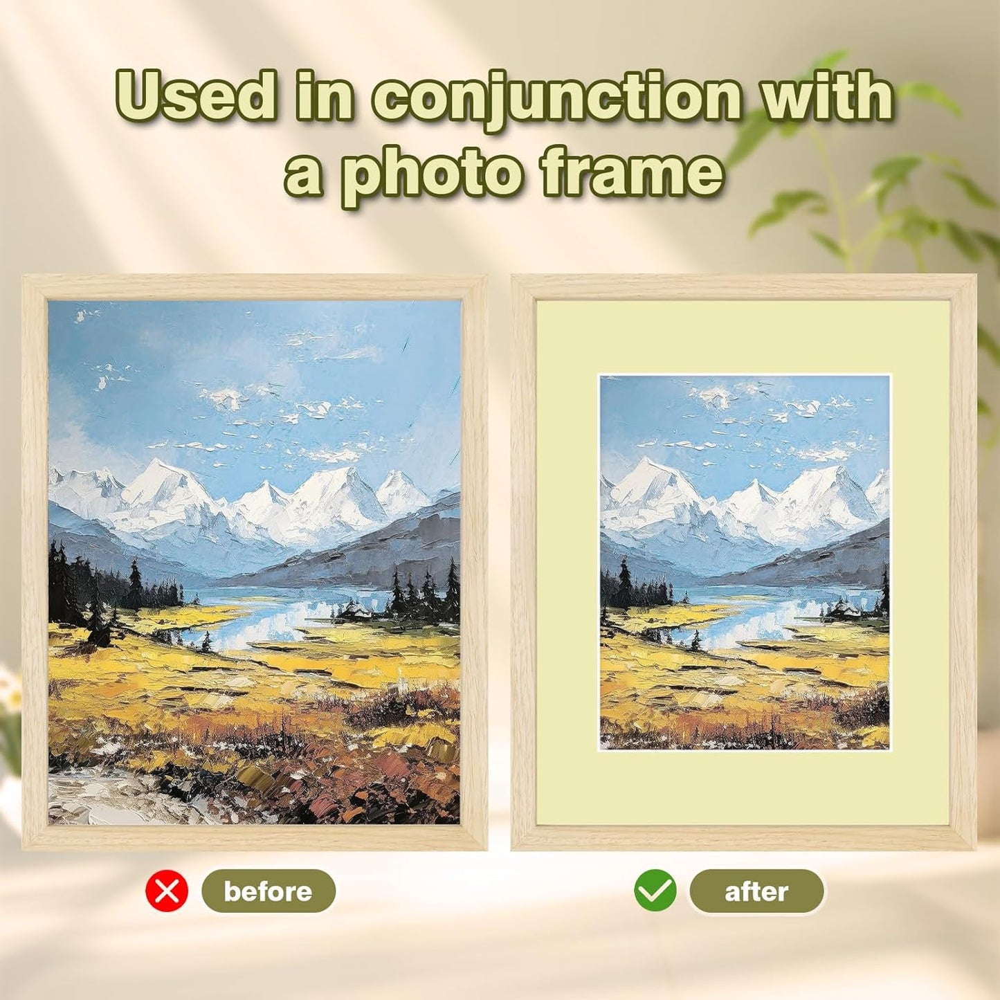 Egofine 14 Packs Picture Frame Mats, 11x14 Picture Mats for 8x10 Photos, Acid-Free Mixed Colors Pre-Cut Photo Board for Photos, Prints, Artworks