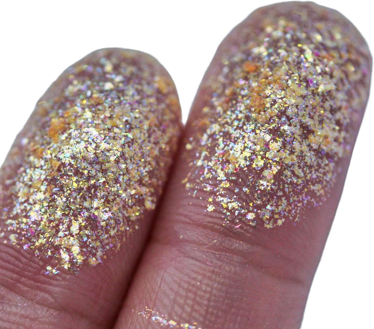 Premium Diamond Mica Powder Pigment- for Epoxy, Resin, Soap, Paint, Woodworking, Acrylic Pouring, Bath Bombs, Fishing Lures - DIY Arts and Crafts Additive (Diamond Shimmer Orange Yellow)