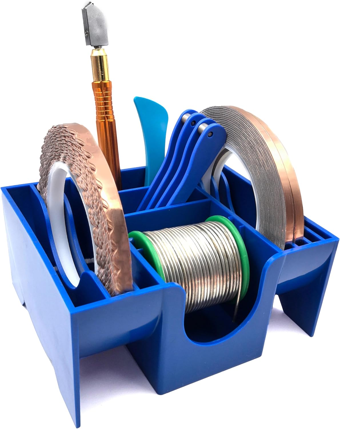 Copper Foil Hand Foiler and Foil Dispenser Kits (Dispenser Blue)
