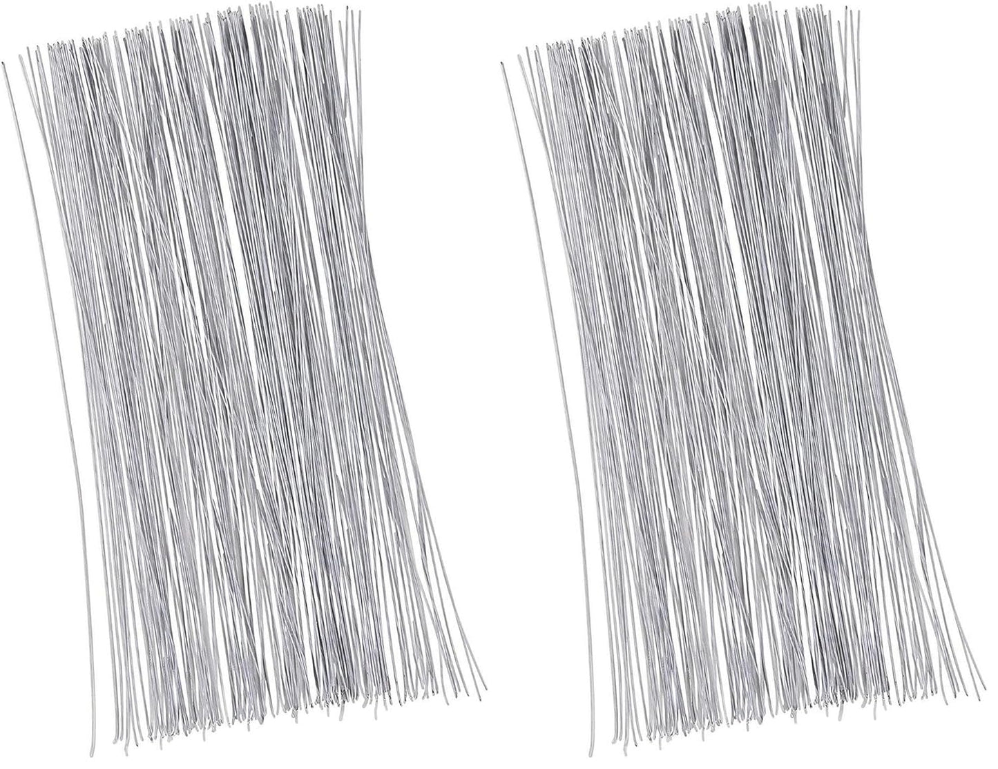 Juvale 300 Pieces White Floral Wire Stems - 22 Gauge, 16 in Length - Flower Wire for Crafts (Pack of 2)