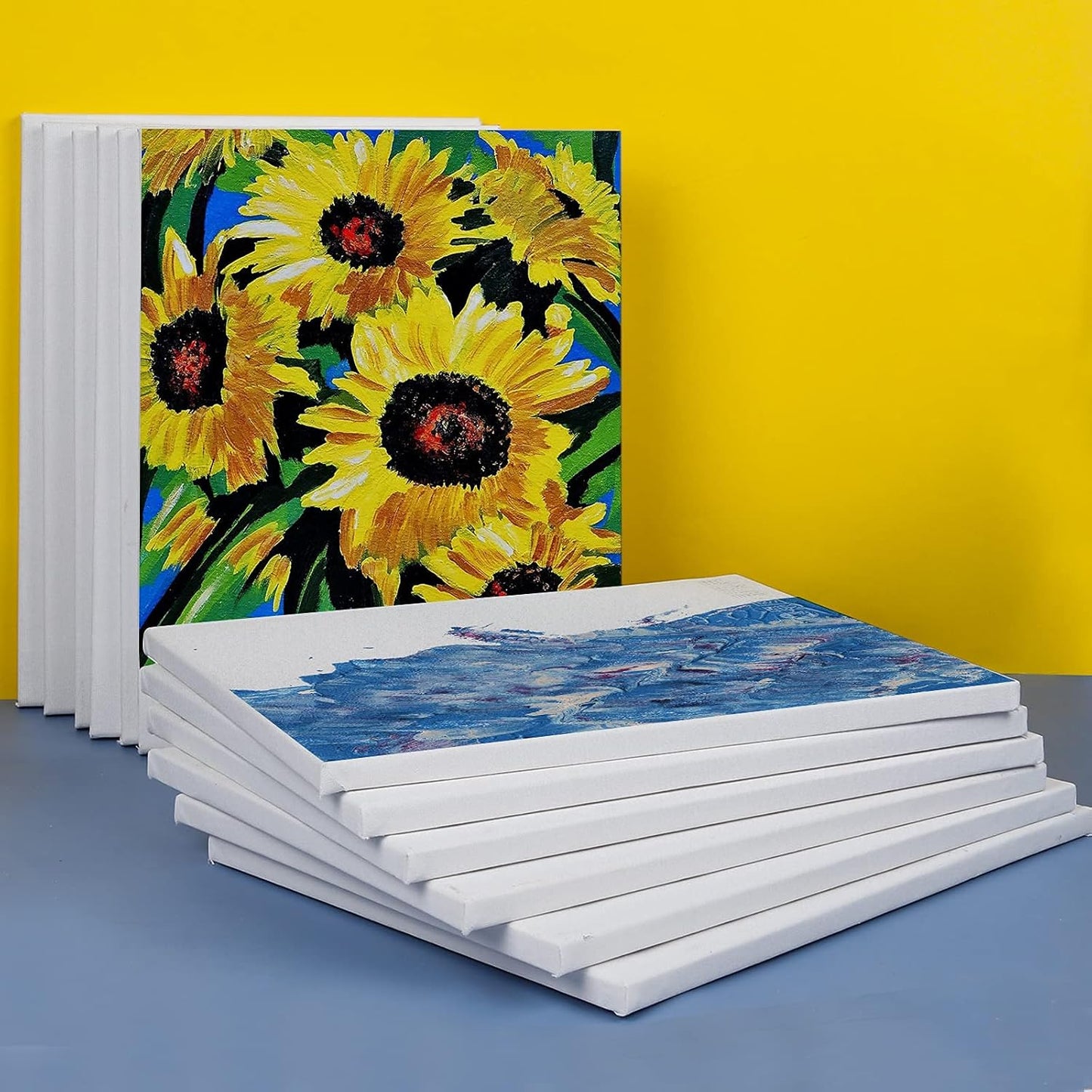 12 Pack Canvases for Painting with 11x14, Painting Canvas for Oil & Acrylic Paint.
