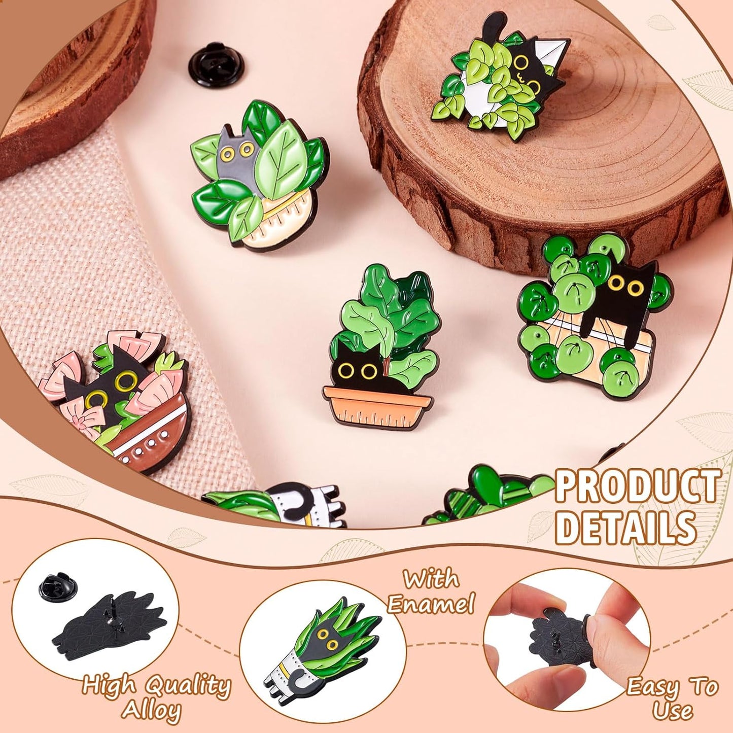 Mixed Enamel Pins for Backpacks, Beadthoven Cute Enamel Brooch Pins Set, Funny Backpack Pins, Aesthetic Lapel Badge Pins Bulk for DIY Clothes Accessories Holiday Gifts